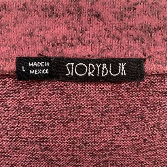 Storybuk Plum Blossom Lace Peasant Ruffle Tunic  Size L - Picture 3 of 7